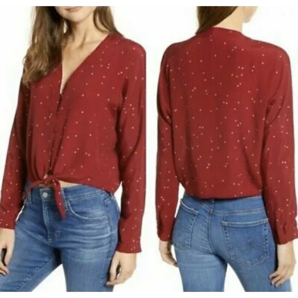 Rails Sloane Top Rogue Gradient Stars Button Shirt - image 1